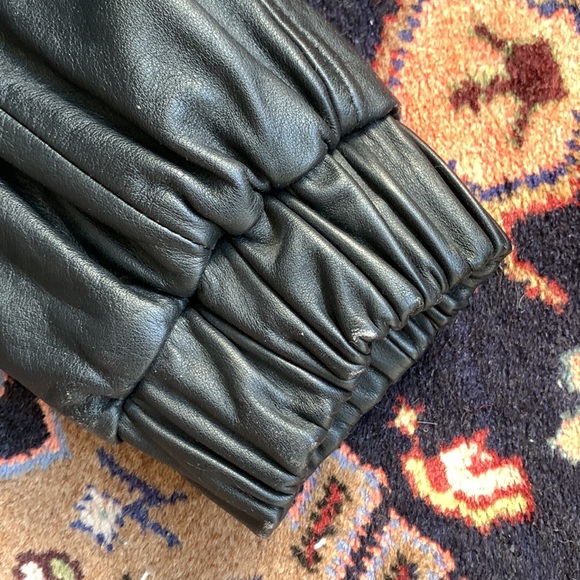 Vintage 1990s Super Bowl XXXIII MIAMI Leather Bomber Jacket by Starter - Picture 14 of 14